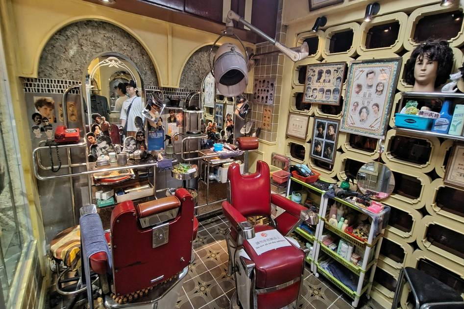 Elegant makeup table setup with mirror and organized beauty tools
